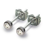 Titanium Diamond Stud Earrings - 0537-01